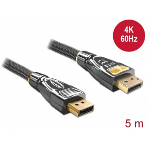 DisplayPort (M/M) Premium kábel 5m - Delock (4K 60Hz) #1