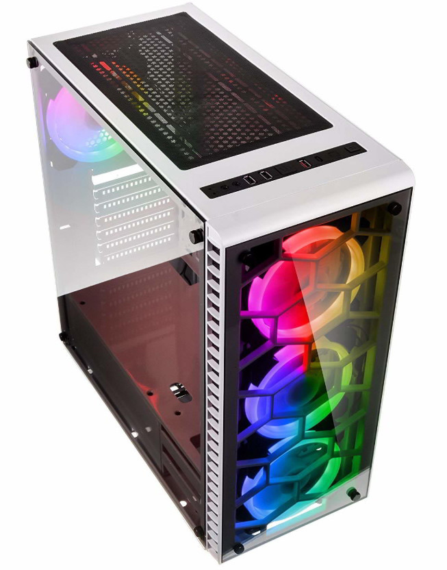 Kolink Observatory RGB ház (fehér) edzett üveg oldallappal #1