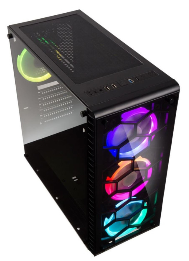 Kolink Observatory RGB ház (fekete) edzett üveg oldallappal #1