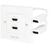 Logilink HDMI fali doboz 2x HDMI csatlakozóval #1