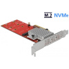 Delock PCI Express x8 Kártya > 2 x belső NVMe M.2 SSD-hez (alacsony profillal) #1