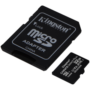 32GB Kingston Canvas Select Plus microSD kártya + SD adapter (Class 10) #1