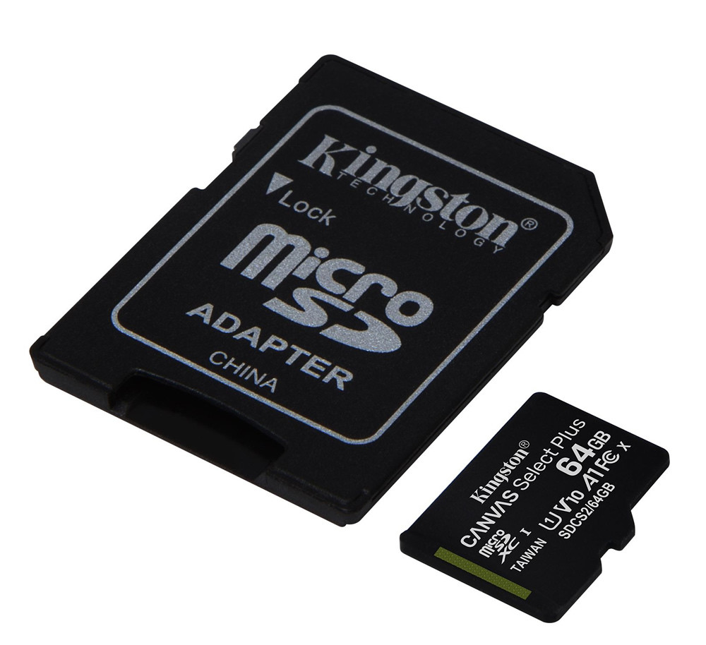 64GB Kingston Canvas Select Plus microSD kártya + SD adapter (Class 10) #1
