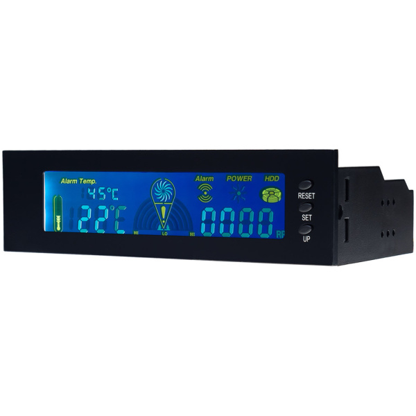 Akyga AK-CA-25 1 csatornás hűtővezérlő LCD kijelzővel, 5,25" helyre #1