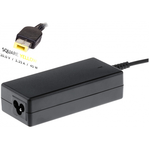 AC adapter Lenovo notebookhoz 20V 2,25A (45W) - Square (lapos téglalap) #1