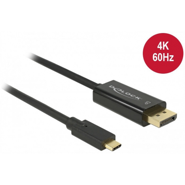 USB Type-C™ - DisplayPort 4K kábel (DP váltakozó mód) 4K 60 Hz, 2m Delock #1