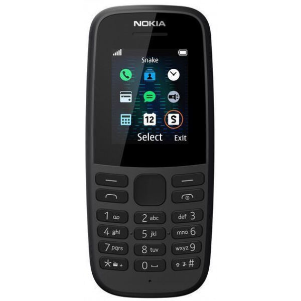 Nokia 105 (2019) Dual SIM mobiltelefon - fekete #1