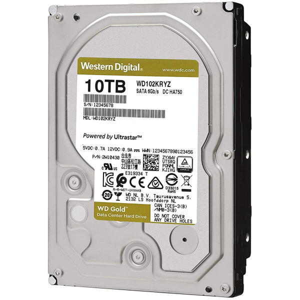 10TB WD Gold Enterprise - SATA3 HDD 256MB - WD102KRYZ #1