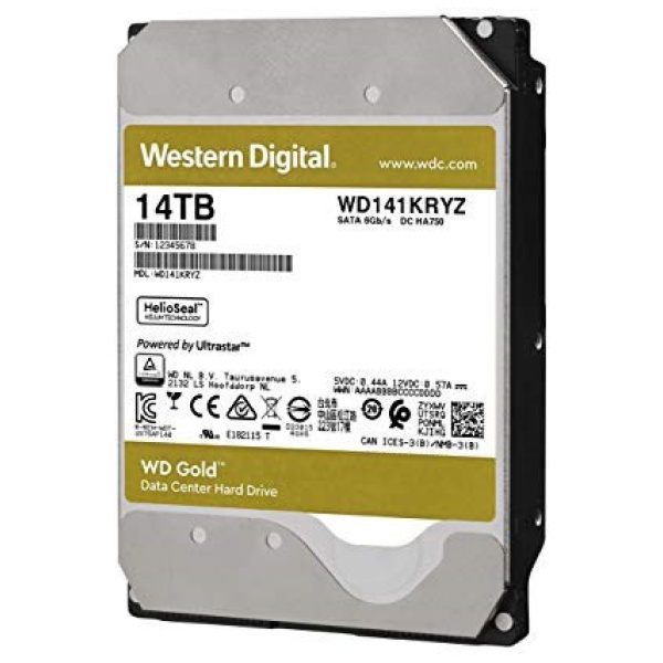 14TB WD Gold Enterprise - SATA3 HDD 512MB - WD141KRYZ #1