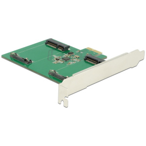 Delock PCI Express x1 Kártya > 2 x belső mSATA SSD-hez #1