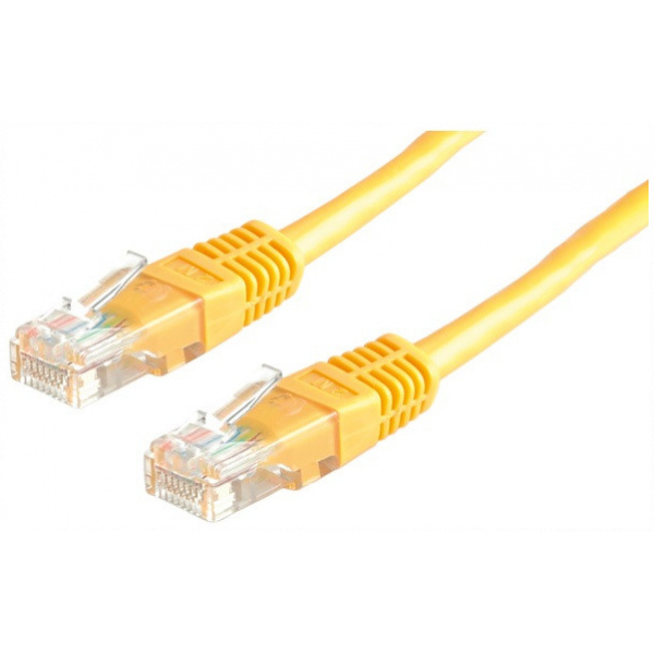 Roline UTP patchkábel Cat5e 1m (sárga) #1