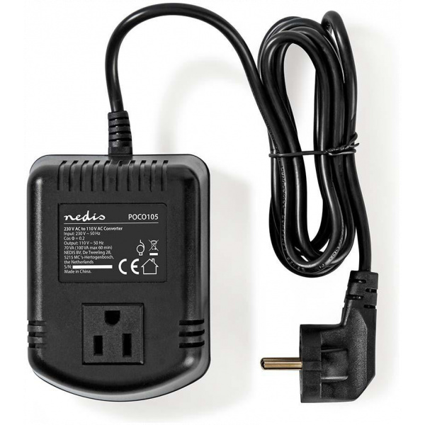 Nedis AC-AC feszültség-átalakító (230 Schuko > 110V USA - 100W), földelt #3