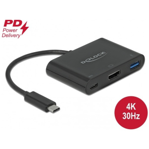 Delock Ultra HD (4K) adapter USB Type-C™ (PD port) > HDMI aljzat #1