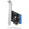 USB 3.2 vezérlő kártya PCI-Express x1 (2 belső port) - Axagon #1