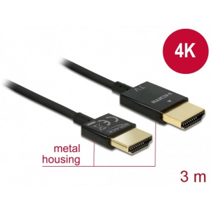 HDMI-HDMI (M) prémium kábel 3m 4K UHD (Delock) #1
