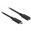 USB (C) – USB (C) (M/F) hosszabbító kábel 2m Delock #1