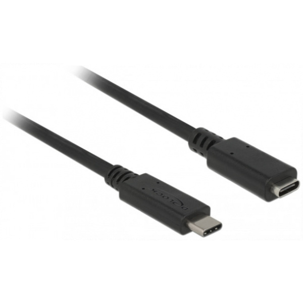 USB (C) – USB (C) (M/F) hosszabbító kábel 2m Delock #1