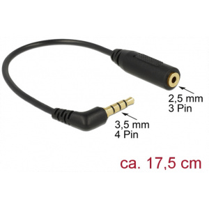 Delock Jack combo átalakító (1x 3.5 Jack combo L (4-pin) > 1x 2.5 Jack sztereo) #1