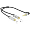 Delock Jack combo átalakító CTIA (1x 3.5 Jack combo L > 2x 3.5 Jack audio) #1