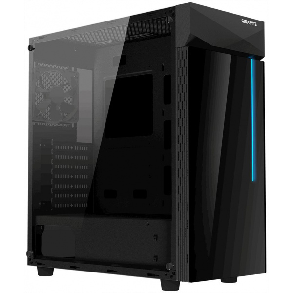 Gigabyte C200 Glass fekete ház üveg oldallappal #1