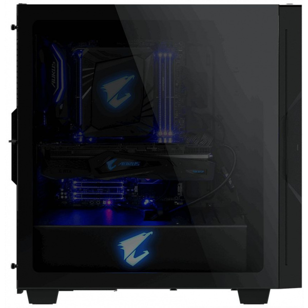 Gigabyte C300 Glass fekete ház üveg oldallappal #3