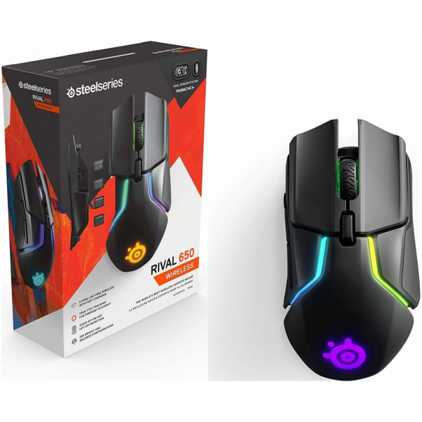 SteelSeries Rival 650 Wireless Black egér (fekete) #3