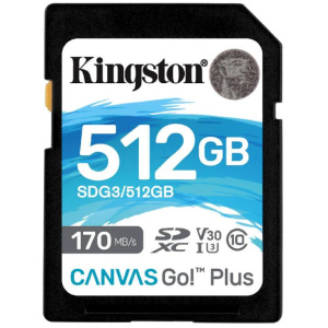 512GB Kingston Canvas Go! Plus SD memóriakártya (Class U3) #1
