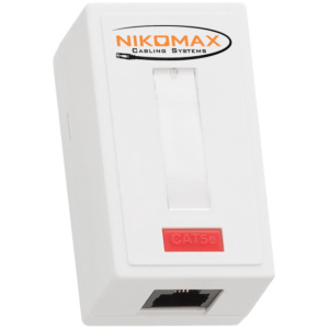 Nikomax UTP Cat5e fali doboz, betéttel #1