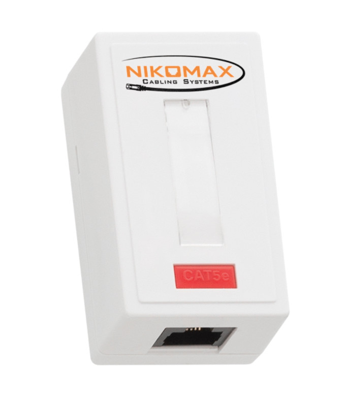 Nikomax UTP Cat5e fali doboz, betéttel #1