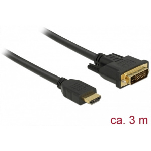 Delock 85655 DVI-HDMI (M) kábel 3m #1