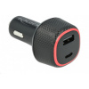 USB Car charger (autós töltő adapter) USB Type-C™ PD 3.0 és A-típusú USB Delock #1