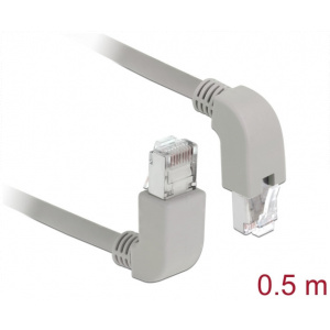 Delock UTP patchkábel L csatlakozókkal, Cat5e 0,5m (szürke) #1