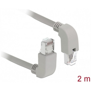 Delock UTP patchkábel L csatlakozókkal, Cat5e 2m (szürke) #1