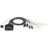 KVM 2 PC átkapcsoló - DisplayPort, USB és audio csatlakozók ATEN CS22DP #1