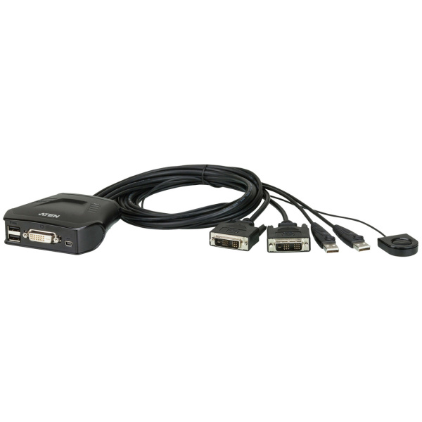 KVM 2 PC átkapcsoló - DVI és USB csatlakozókkal ATEN CS22D #1