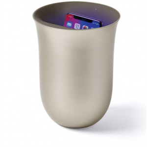 Lexon Oblio 10W vezeték nélküli Qi töltő és UV-fertőtlenítő egyben (arany) #1