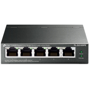 TP-Link TL-SG105PE 5-port Gbit PoE switch 4 PoE+ porttal (desktop) #1
