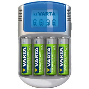 Varta LCD Charger akkutöltő +4x2600 mAh AA akku +autós csatlakozó #1