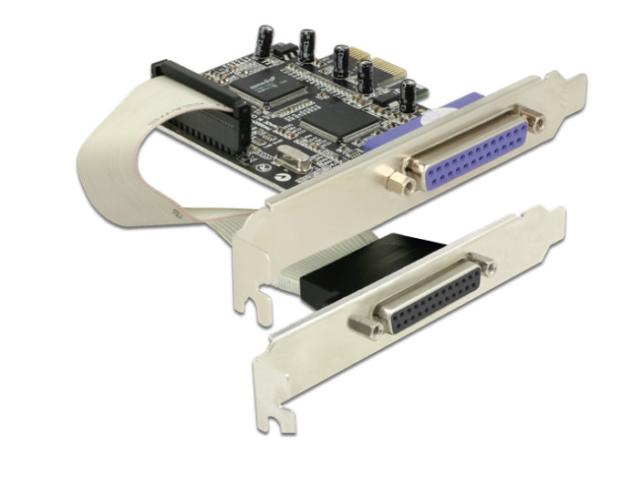 Parallel vezérlő PCI-Express x1, 2 port (DeLock) #1