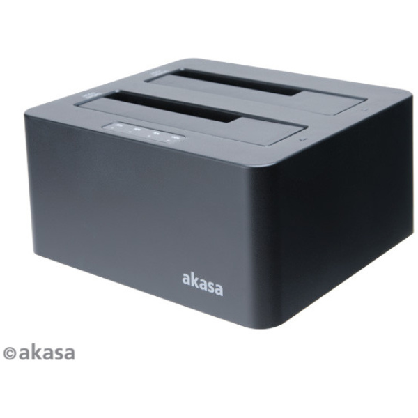 Akasa DuoDock X3 SATA dual dokkoló HDD/SSD-hez USB 3.1 (AK-DK08U3-BKCM) #1