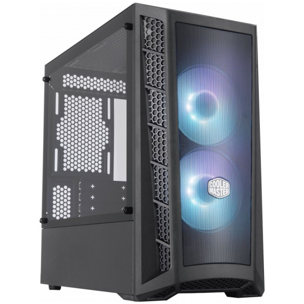 CoolerMaster MasterBox MB311L ARGB ház vezérlővel, üveg ablakkal (fekete) #1