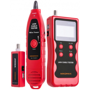 Nikomax kábelteszter (RJ11 / RJ12 / RJ45 / BNC / USB kábelekhez) #1