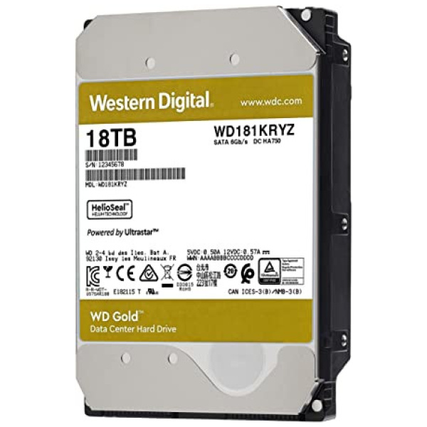 18TB WD Gold Enterprise - SATA3 HDD 512MB - WD181KRYZ #1