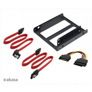 Akasa SSD beépítő keret 2 meghajtó számára, kábelekkel #1