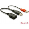 USB 2.0 (A) anya – 2x USB 2.0 (A) apa kábel 20cm Delock #1