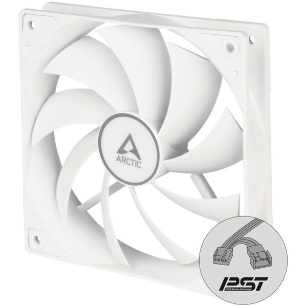 12 cm hűtőventilátor Arctic F12 PWM PST White (fehér) #1