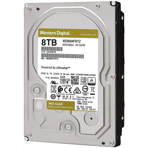 8TB WD Gold - SATA3 HDD 256MB - WD8004FRYZ #1