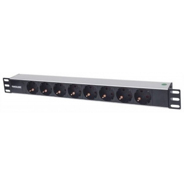 Intellinet elosztó 1,5U 19" rackbe (8 aljzat) #1