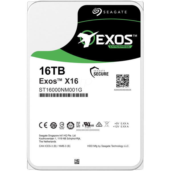 16TB Seagate Exos X16 SATA3 HDD 256MB - ST16000NM001G #1