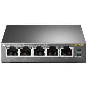 TP-Link TL-SG1005P 5-port Gbit switch 4 PoE porttal (desktop) #1